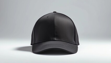 Black baseball cap isolated on white background with clipping path. 