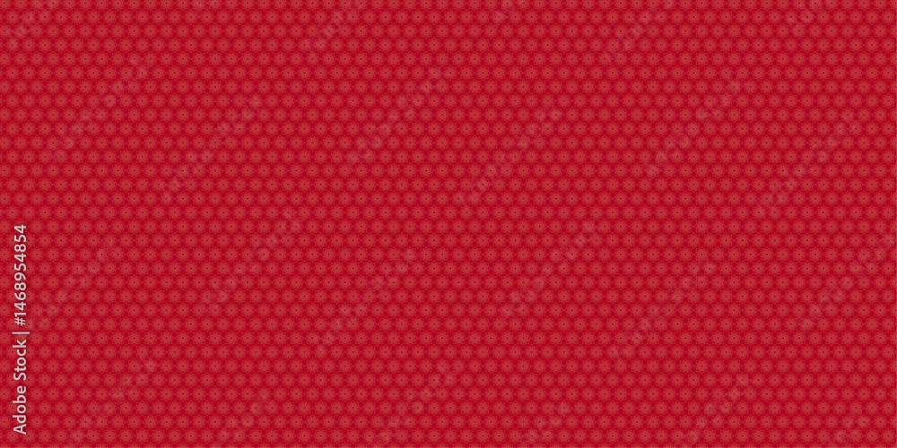 Poster seamless vector background pattern featuring a subtle grid of small red dots or circles on a red bac