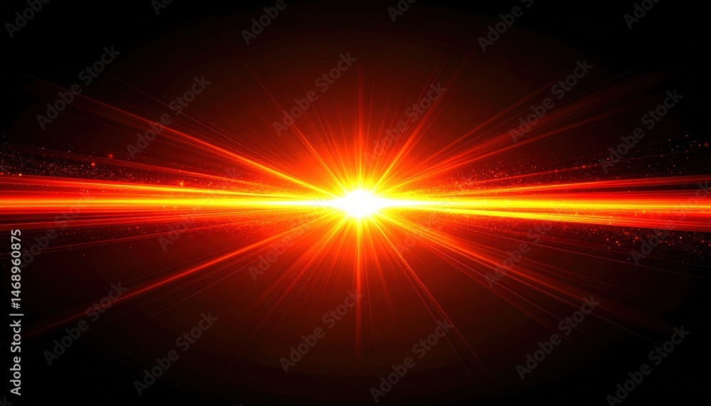 Poster a bright burst of light radiates from the center, creating dynamic rays and a sense of energy agains