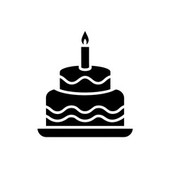 Birthday Cake Icon Vector Illustration