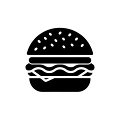 burger fast food icon vector illustration