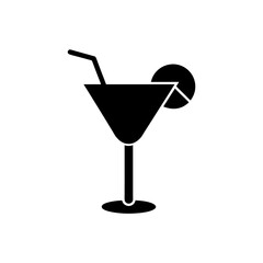 cocktail glass icon vector illustration