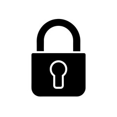 lock padlock silhouette icon beautiful elements