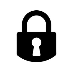 lock secure stencil icon beautiful elements