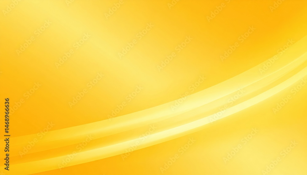 Poster dynamic flowing light patterns abstract background digital art vibrant yellow palette smooth texture