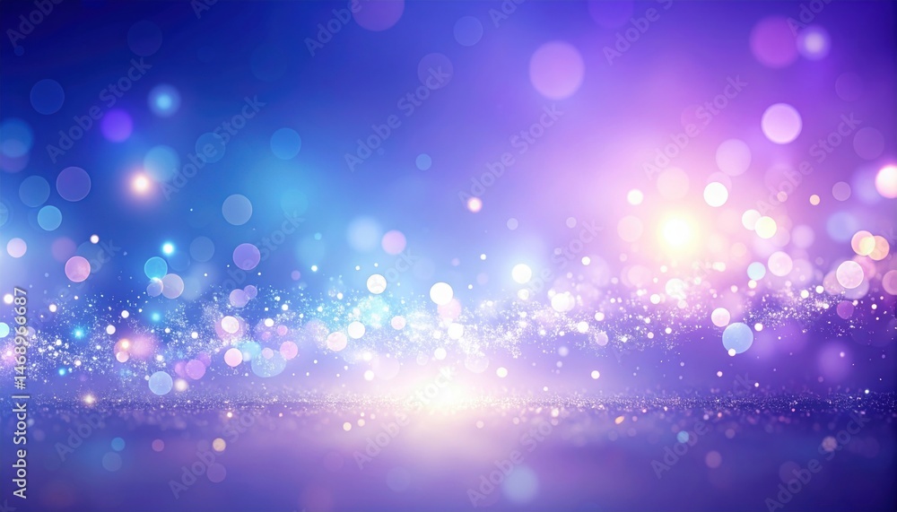 Poster vibrant sparkling bokeh background digital art abstract design bright color palette aesthetic viewpo