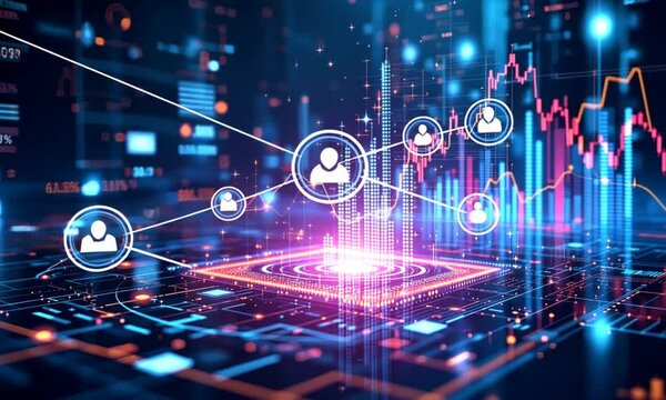 Digital Network: Data Visualization and User Connections