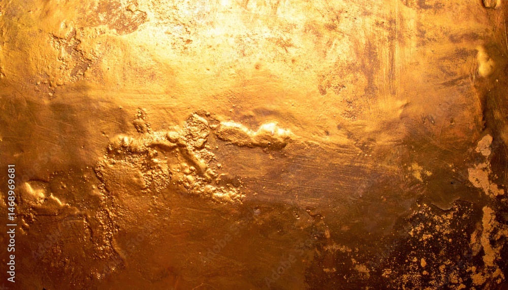 Poster shimmering golden texture with intricate patterns, showcasing a rich and luminous surface