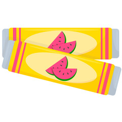 Pink Bubblegum Candy Illustration