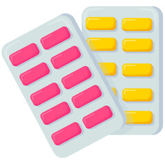 Pink Bubblegum Candy Illustration