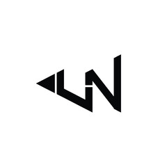 LN monogram logo design letter text name symbol monochrome logotype alphabet character simple logo