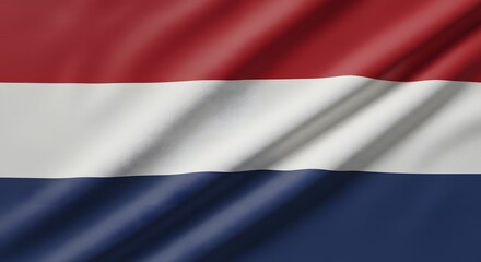 Fototapeta premium Flag of Netherlands with Wave Effect