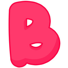 Colorful Neon Fun Font Alphabet