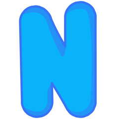 Colorful Neon Fun Font Alphabet