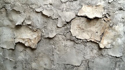 Cracked Concrete Wall Texture: A Study in Grey and Beige Tones