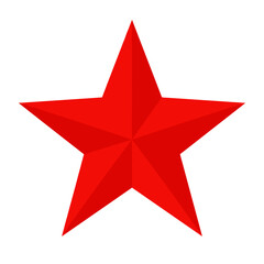 Obraz premium Victory Day icon, Red star symbol representing victory and celebration 