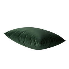 dark green velvet cushion