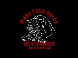 make your rules, design t-shirt streetwear clothing, vector typography, perfect for modern apparel