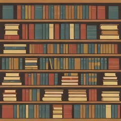 old books in a library