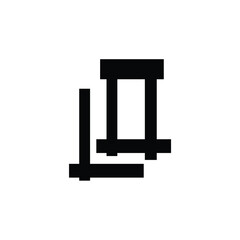 LO monogram logo design letter text name symbol monochrome logotype alphabet character simple logo