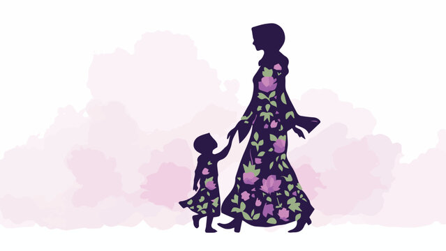 Mother's Day Special - Mother Child Love Relationship and Bonding - Silhouette