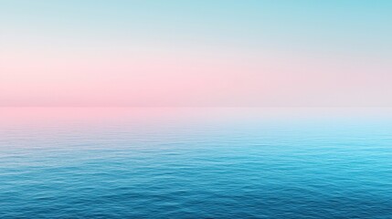Obraz premium A serene digital landscape featuring a calm body of water and a gradient sky.