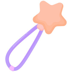 Cute Girly Hair Accessories Graphic Illustration