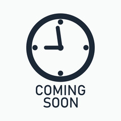 Minimalist Clock Icon with 