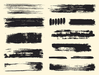 Black brush strokes set against a light background.