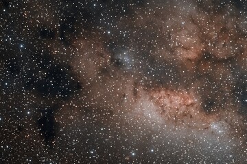 Obraz premium . A star-filled space background featuring dense star clusters, bright constellations, and black cosmic voids