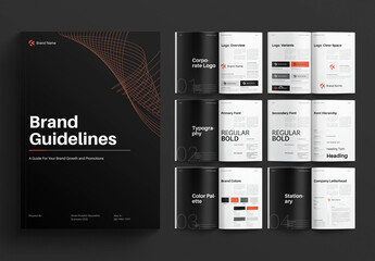 Brand Guidelines Layout Design Template