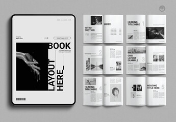 Digital Book Layout Design Template