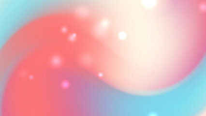 Light Blue and Orange Gradient Background with Soft Glowing Particles