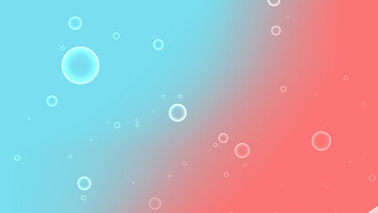 Colorful Gradient Background with Soft Floating Transparent Bubbles