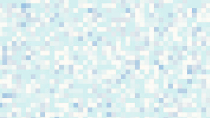 Fototapeta premium Pixelated abstract background with blue and white squares