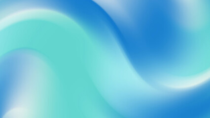 Soft Aqua Blue Wavy Gradient Abstract Background for Modern Digital Design