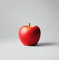  Fresh Red Apple on a White Background