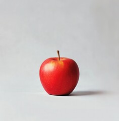  Fresh Red Apple on a White Background
