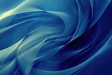 Obraz premium Abstract blue color wave flowing express the energetic ripple. Seamless texture of vividness curve swirling convey sense of harmony and wonderful scene perfect for effect and graphic design. AIG51.
