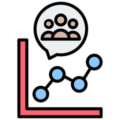 Visitors Outline Color Icon