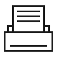 Outline Printer Icon