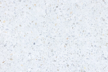 Fototapeta premium Terrazzo floor seamless pattern. New clean white bright and shiny surface. Texture of marble, stone and concrete. Polished smooth for architecture decorative interior exterior. Suit for background.