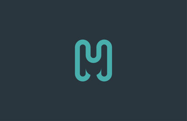 Modern Minimalist Latter M Logo Design, Abstract Monogram Symbol For Branding and Corporate Identity,