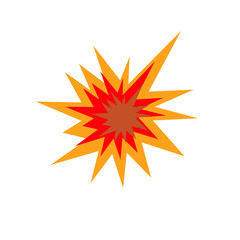 Set of Black Cartoon Explosion shape. starburst, comic cartoon shape design element vector illustration