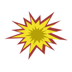 Set of Black Cartoon Explosion shape. starburst, comic cartoon shape design element vector illustration