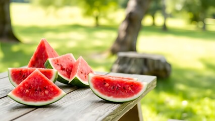 Summertime Fruit Photography of Watermelon Picnic Arrangement