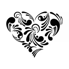 Beautiful abstract heart.eps