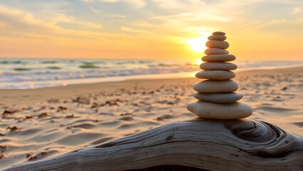Obraz premium stones on the beach