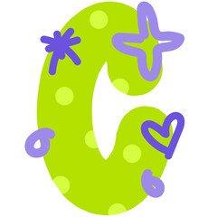 Fun Doodle Scribble Alphabet Font Graphic Illustration