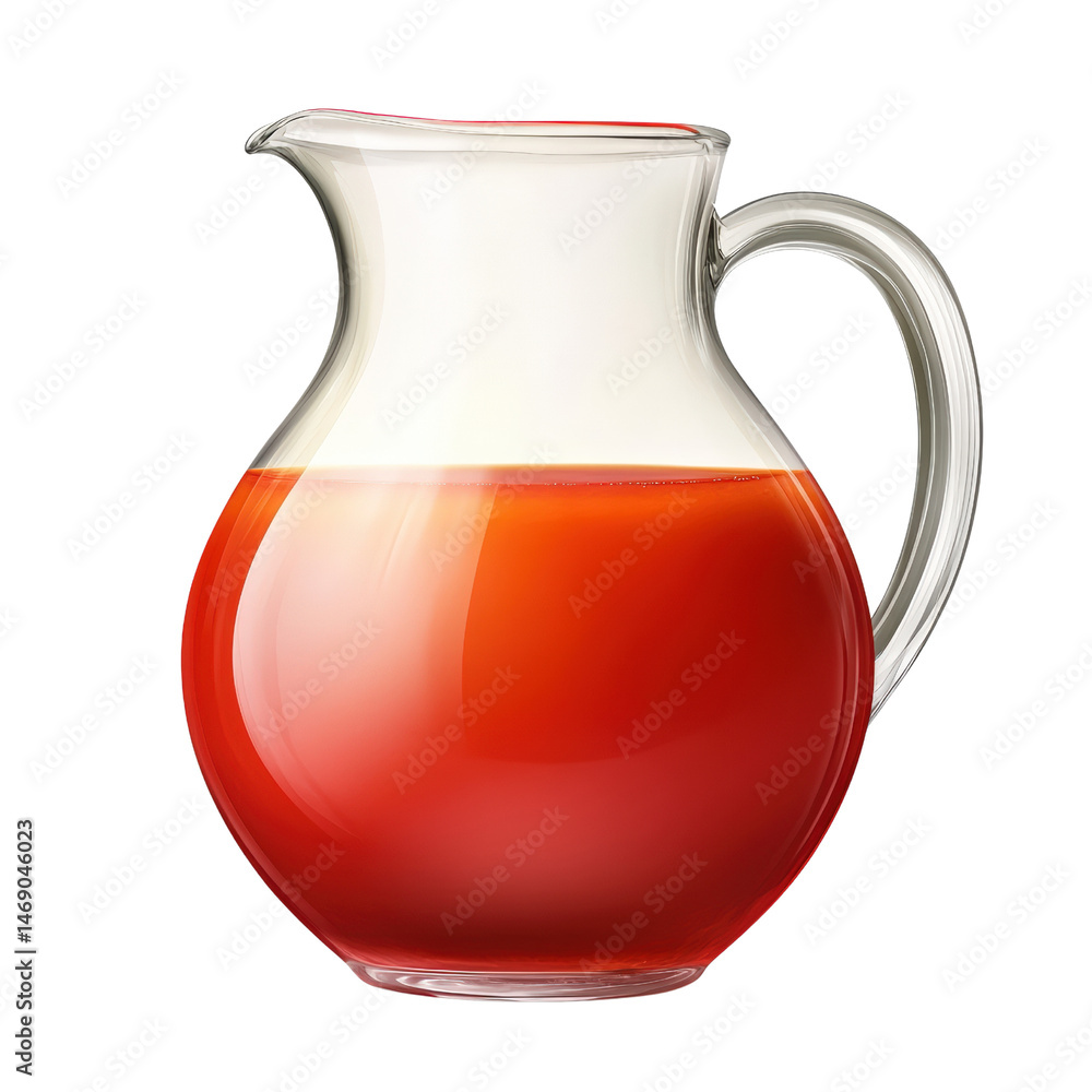 Poster refreshing pitcher of homemade cider filled with freshly squeezed apples and slices for a delicious 